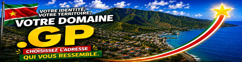 Le .gp est l'extension internet officielle de la Guadeloupe.