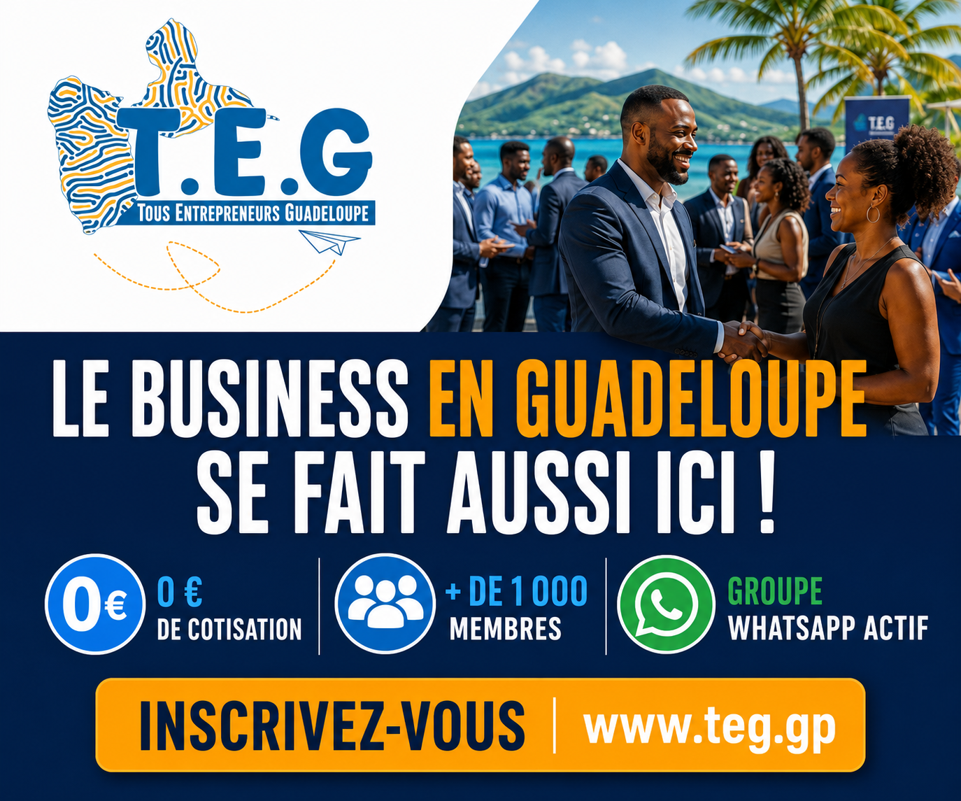 Rejoignez la communauté dynamique qui façonne l’avenir de l’entrepreneuriat en Guadeloupe