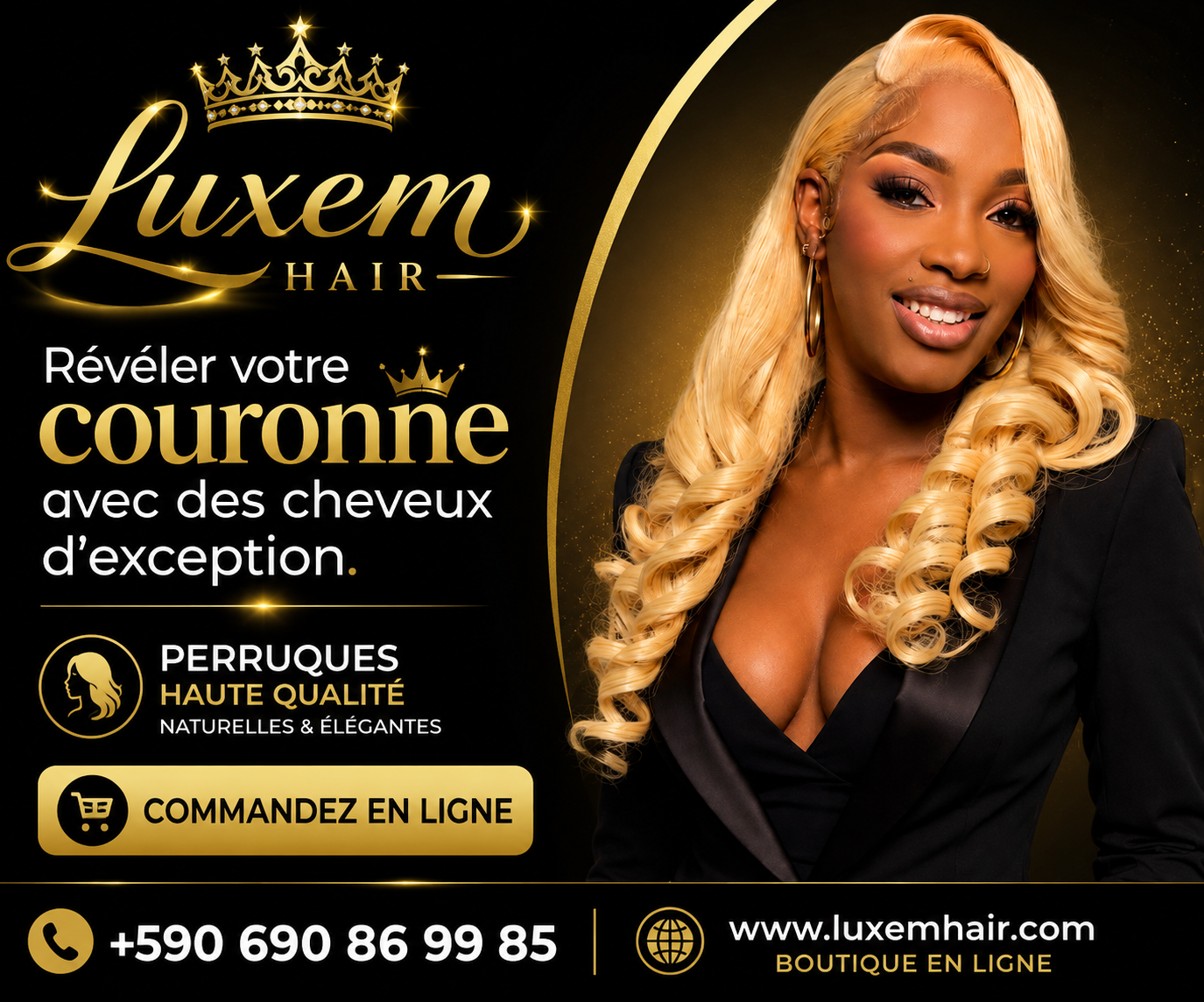 LUXEMHAIR est une marque de cheveux premium fondée par Kidzy,